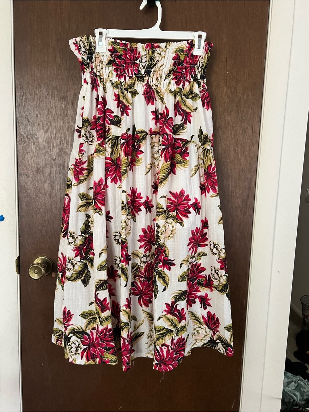 Ophelia Roe Cream and Red Floral